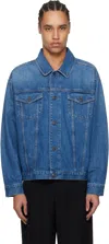 The Row Blue Seb Denim Jacket In Wbe Washed Blue
