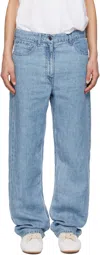 The Row Eglitta Straight Leg Washed Jeans In Bhd Bleached