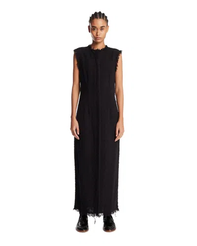 The Row Blue Wool Dress In Multi