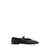 The Row Boheme Leather Mary Jane Ballerina Flats In Black
