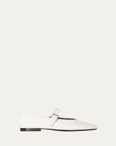 THE ROW BOHEME LEATHER MARY JANE BALLERINA FLATS