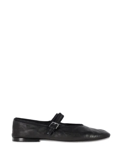 Pre-owned The Row Boheme Mary Jane Ballet Flats In Black
