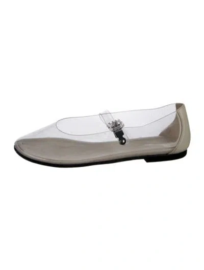 Pre-owned The Row Boheme Mj Pvc Loafers In Silver