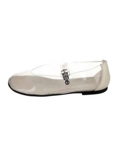 Pre-owned The Row Boheme Pvc Ballet Flats In Clear/neutrals
