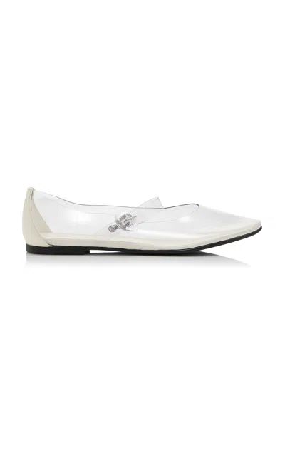 The Row Boheme Pvc Flats In White