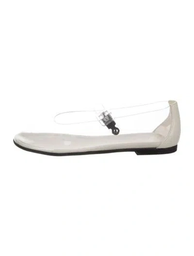 Pre-owned The Row Boheme Pvc Loafers In White