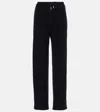 The Row Women's Teo Cotton And Cashmere Trousers In Blue