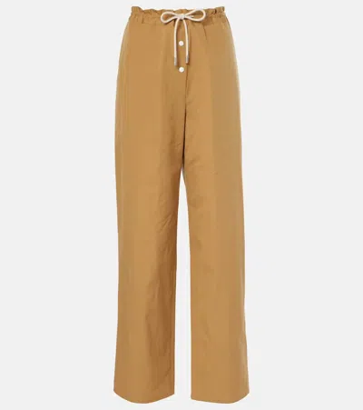 THE ROW BONNETTE COTTON WIDE-LEG PANTS