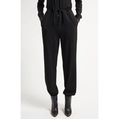 The Row Bonnette Wool-blend Trousers In Black