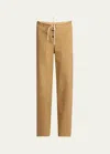 The Row Bonnette Cotton Trousers In Brown Paper
