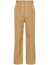 The Row Bonnette Technical Cotton Pants In Brown