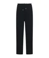 The Row Drawstring Waistband Wool Pants In Black