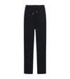 The Row Drawstring Waistband Wool Pants In Black
