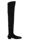 The Row Hereditas Shearling Over-the-knee Boots In Black
