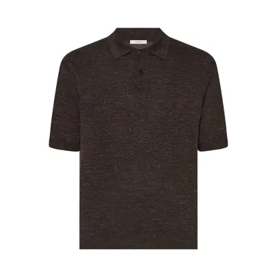 Pre-owned The Row Borges Polo 'chocolate' | Brown | Men's Size M