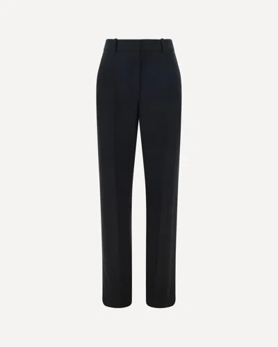 The Row Hiram Wool-twill Straight-leg Pants In Black