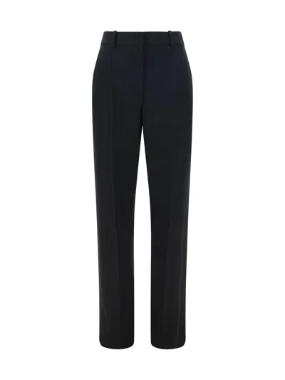 The Row Hiram Wool-twill Straight-leg Pants In Black