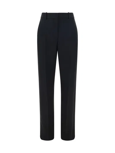 The Row Hiram Wool-twill Straight-leg Pants In Black