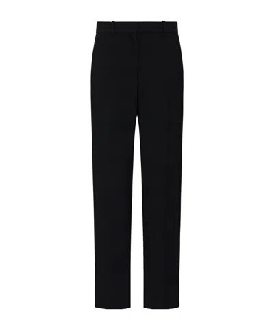 The Row Borgo Straight-leg Wool Trousers In Black