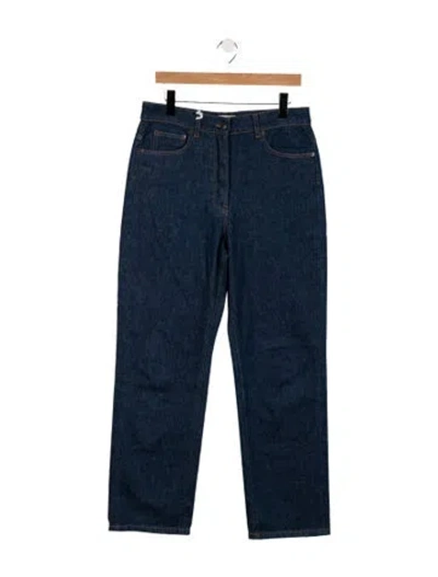 Pre-owned The Row Borjis Straight Leg Jeans W/ Tags In Blue