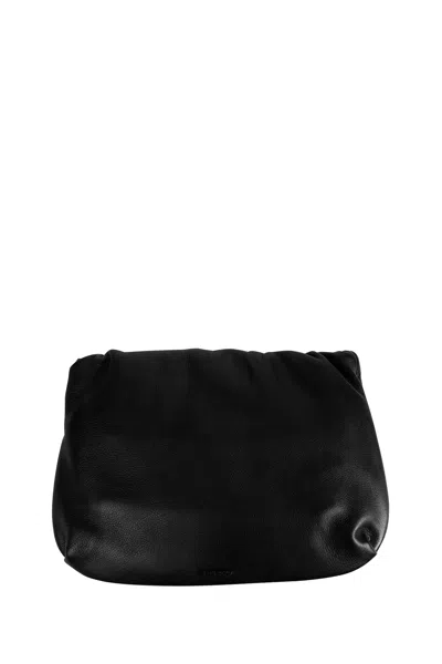 The Row Bourse Clutch Bag In Black