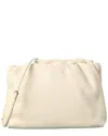 The Row Bourse Leather Clutch In White