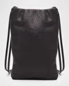 The Row Bourse Phone Case In Deer Leather In Black