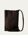 The Row Bourse Phone Case In Nubuck Leather In Diis Dark Aniline Ans