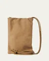 The Row Bourse Phone Case In Nubuck Leather In Dsrs Desert Ans