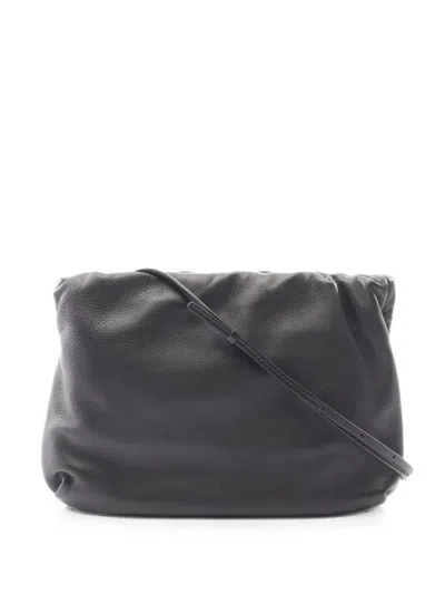Pre-owned The Row Bourse Shoulder Bag In Black