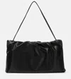 THE ROW BOURSE XL LEATHER SHOULDER BAG