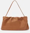 The Row Bourse Xl Leather Shoulder Bag In Brown