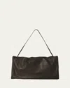 The Row Bourse Xl Shoulder Bag In Napa Leather In Dark Khaki
