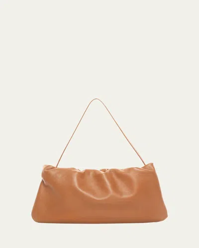The Row Bourse Xl Shoulder Bag In Napa Leather In French Beige