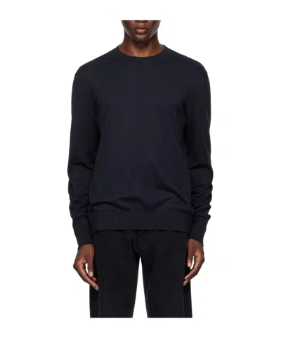 The Row Breno Knitted Sweater In Black