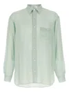 The Row Shirt With Button-down Collar And Pocket In Green