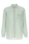The Row Shirt With Button-down Collar And Pocket In Green