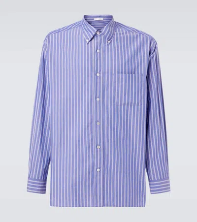 THE ROW BRESSON STRIPED COTTON POPLIN SHIRT
