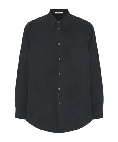 The Row Briar Shirt In Silk In Black