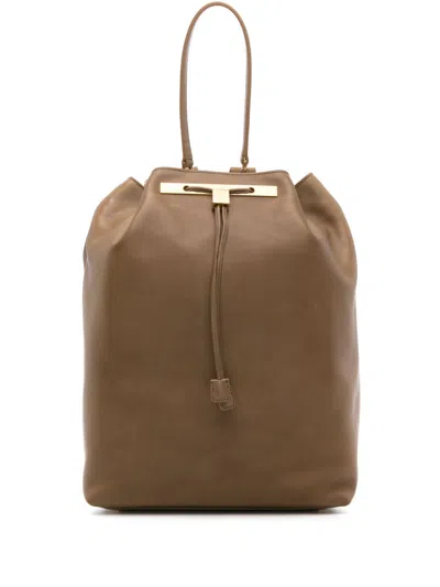 The Row Brown 11 Leather Backpack