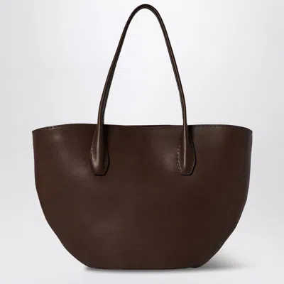 The Row Brown Alger Tote Bag In Leather