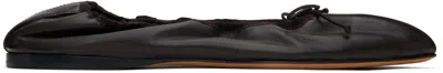 The Row Brown Awar Ballerina Flats In Lqb Laquer Brown