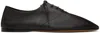 The Row Awar Leather Lace-up Oxfords In Braun