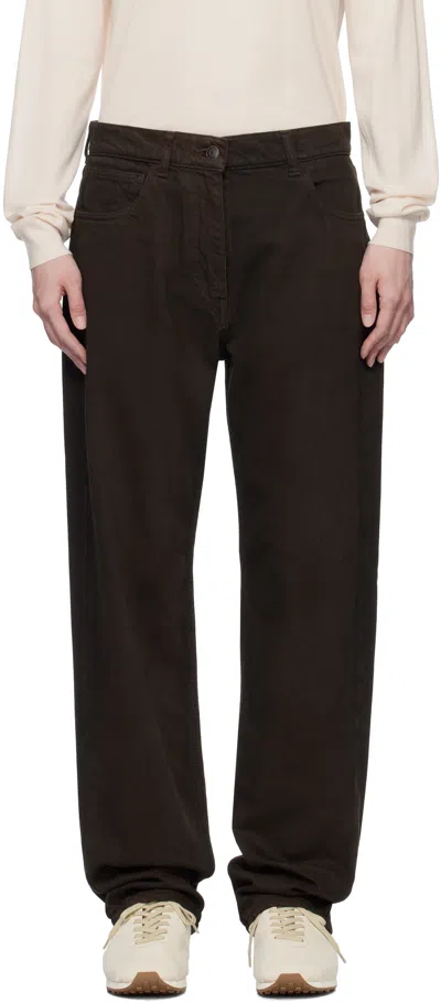 The Row Brown Bercy Jeans In Bro Brown