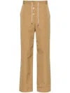 The Row Bonnette Technical Cotton Pants In 28569832 - Brown Paper