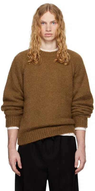 The Row Brown Bruno Sweater In Tob Tobacco