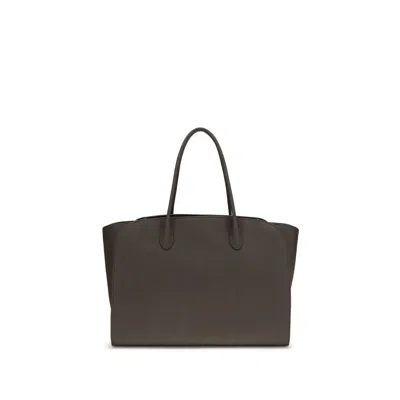 The Row Brown Calf Leather Bos Taurus Shoulder Bag