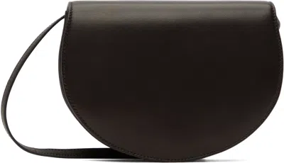 The Row Brown Canteen Shoulder Bag In Dbas Dark Brown Ans