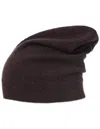 The Row Brown Cashmere Beanie In Burgundy