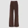 The Row Eglitta Corduroy Straight Trousers In Brown